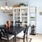 Elegant Designs™ 5ft. Black Organizer Storage Shelf and Wine Rack Floor Lamp